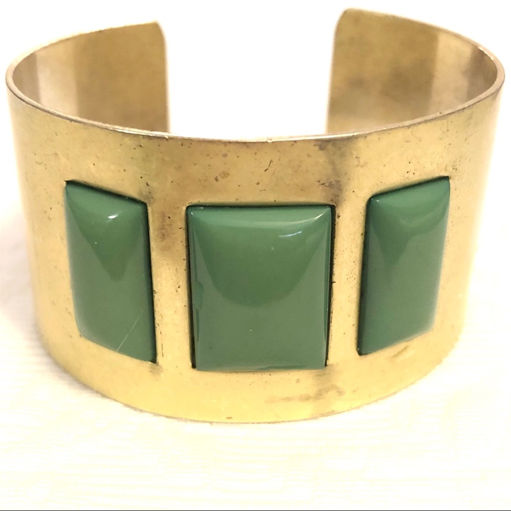 Vintage Gold Plated Over Silver Cuff Bracelet